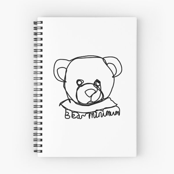 Item preview, Minimal Bear Portrait Pun Bear Minimum designed and sold by ellenhenry.