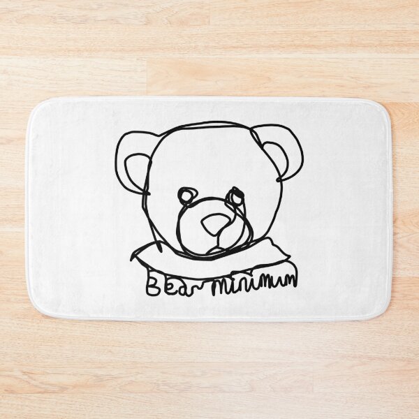 Item preview, Minimal Bear Portrait Pun Bear Minimum designed and sold by ellenhenry.