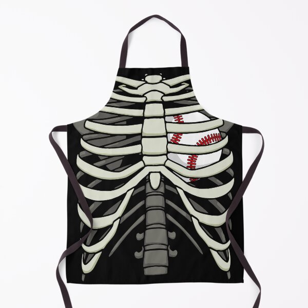 Item preview, Ribcage Halloween Baseball Player Skeleton Ball Heart designed and sold by GrandeDuc.