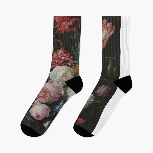 Item preview, Dutch Still Life Baroque Flowers in a Glass Vase designed and sold by LayZCowgirl.