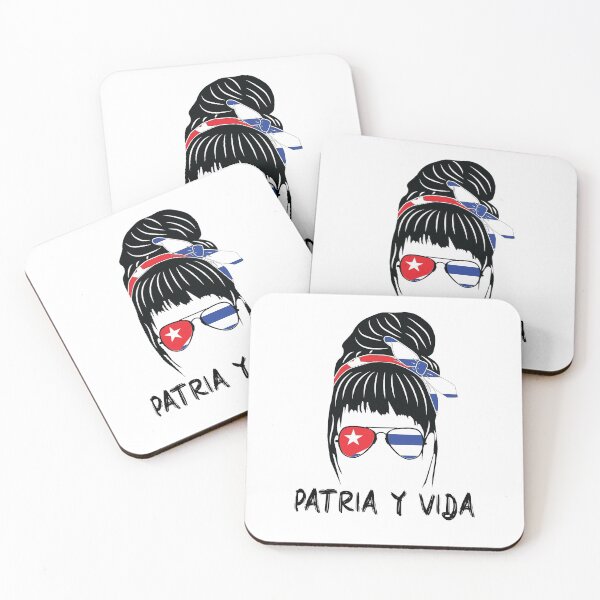 Item preview, Cuba Flag Messy Hair Women designed and sold by MoohAs.