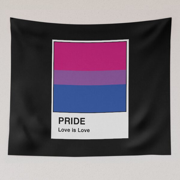 Item preview, Bisexual Pride Flag Paint Chip Card designed and sold by AmethystArtwork.