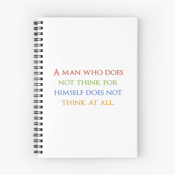 Item preview, A man who does not think for himself does not think at all. Quotes store designed and sold by QuotesStore-2.