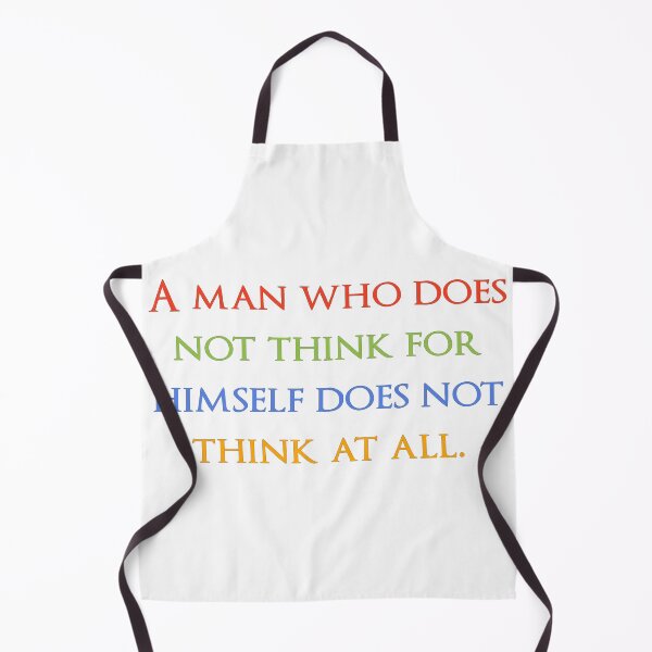 Item preview, A man who does not think for himself does not think at all. Quotes store designed and sold by QuotesStore-2.