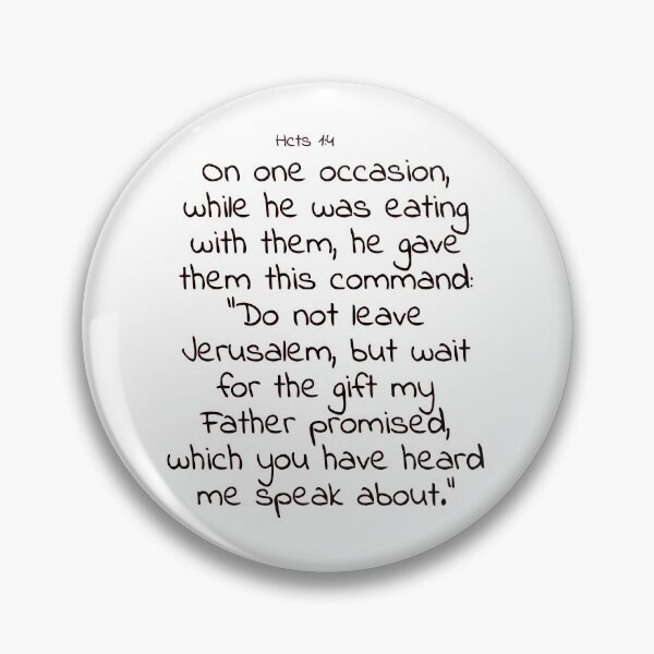 Item preview, Bible verse: Acts 1:4 designed and sold by john-3-16.