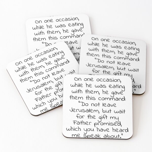 Item preview, Bible verse: Acts 1:4 designed and sold by john-3-16.