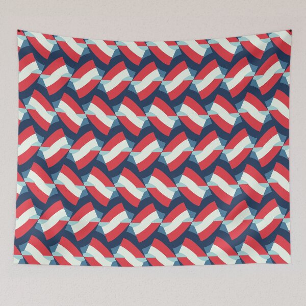 Item preview, Americana USA Geometric Series in Red, White and Blue Patriotic Patterns designed and sold by cozycaroline.