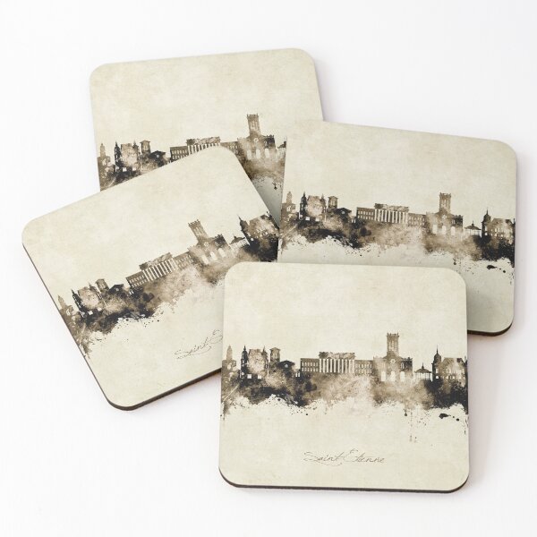 Item preview, Saint-Étienne France Skyline designed and sold by ArtPrints.
