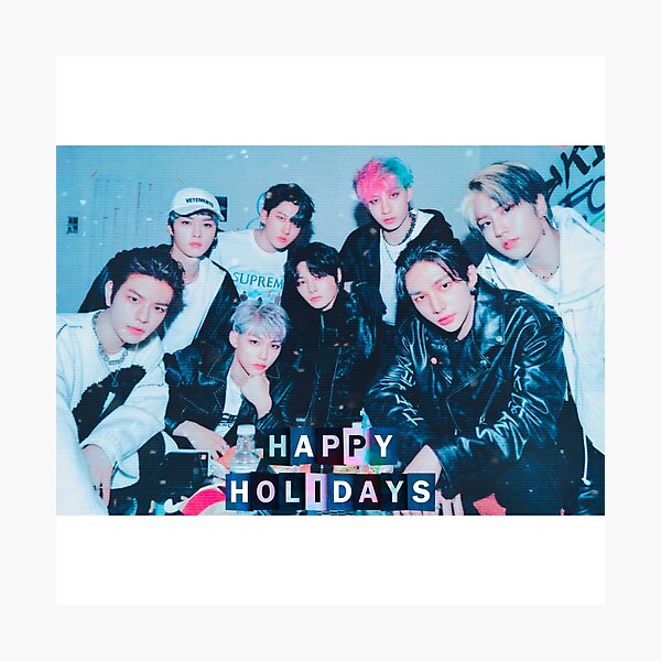 Item preview, Stray Kids - kpop - Christmas - happy holidays designed and sold by kitten-minho.