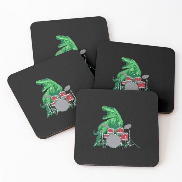 Item preview, T-Shirts Cool Dinosaur Drummer - Best For All Drummers Drummer Gifts Tee 3 designed and sold by soapeselvi.