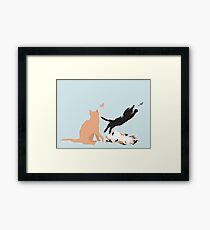Playing cats Framed Print