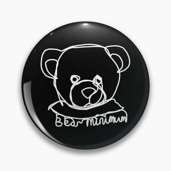 Item preview, Bear Portrait Minimal Pun Bear Minimum designed and sold by ellenhenry.