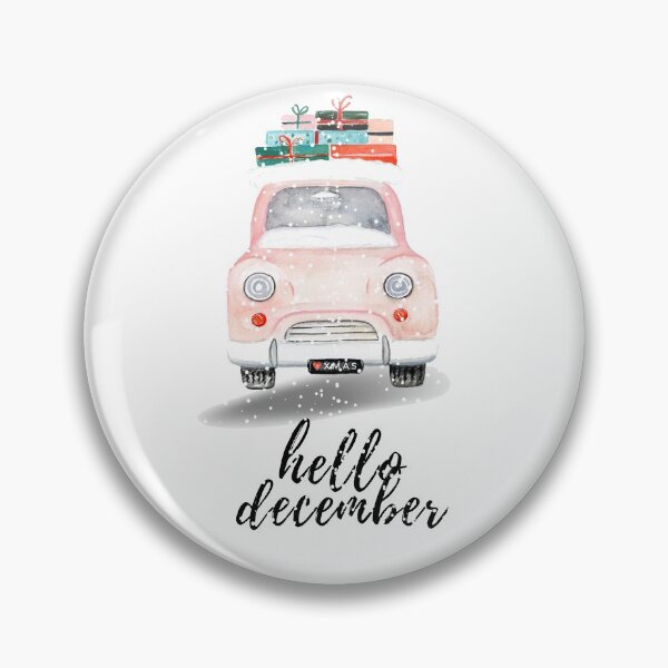 Item preview, hello december - pink watercolor christmas designed and sold by -justb-.