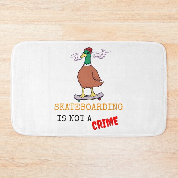 Item preview, SKATEBOARDING IS NOT A CRIME designed and sold by MIKE'S PRINT ON DEMAND.