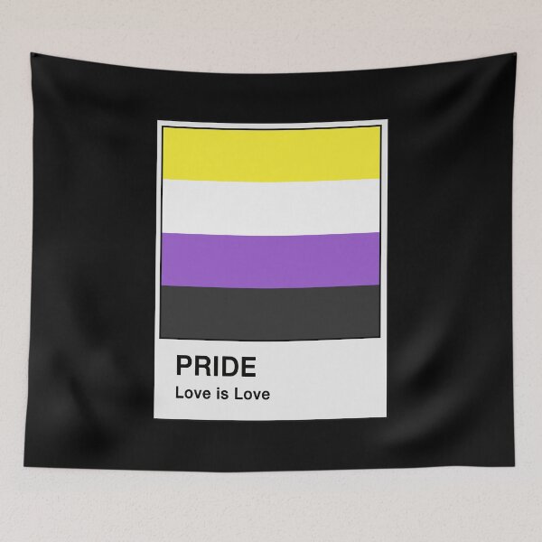 Item preview, Nonbinary Pride Flag Paint Chip Card  designed and sold by AmethystArtwork.