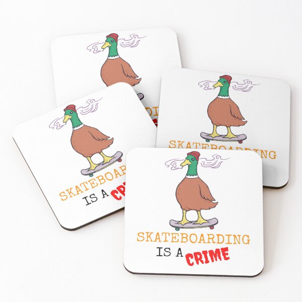 Item preview, SKATEBOARDING IS A CRIME designed and sold by MIKE'S PRINT ON DEMAND.