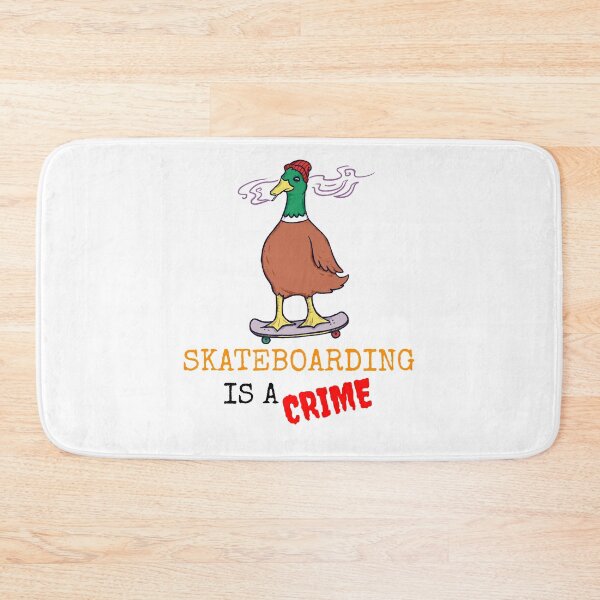 Item preview, SKATEBOARDING IS A CRIME designed and sold by MIKE'S PRINT ON DEMAND.