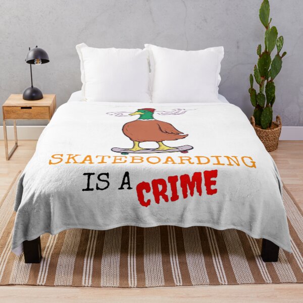 Item preview, SKATEBOARDING IS A CRIME designed and sold by MIKE'S PRINT ON DEMAND.
