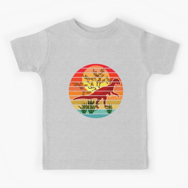 Cute Dinosaur By The Lake Kids T-Shirt