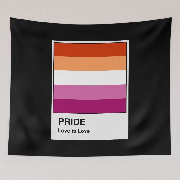 Item preview, Lesbian Pride Flag Paint Chip Card  designed and sold by AmethystArtwork.