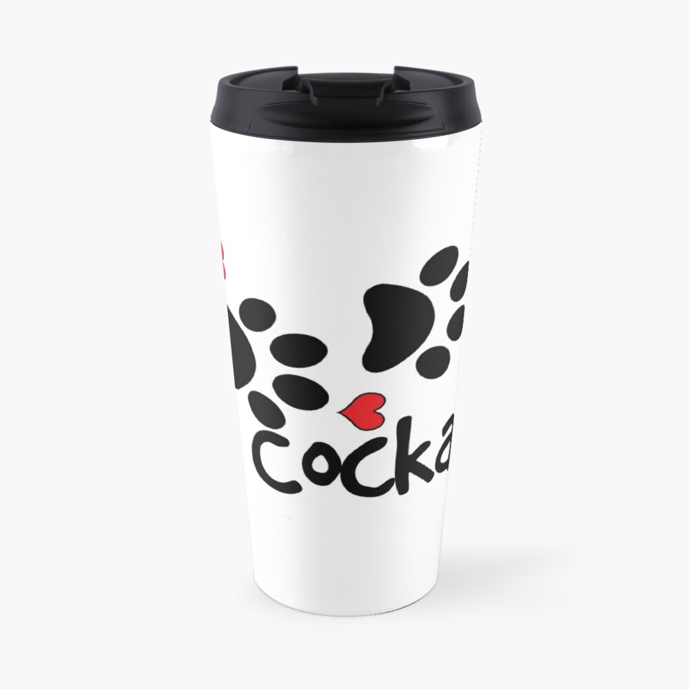 Dog Paws Love Cockapoo Dog Paw I Love My Dog Pet Pets Puppy Sticker Stickers Decal Decals Travel Mug By Myhandmadesigns Redbubble