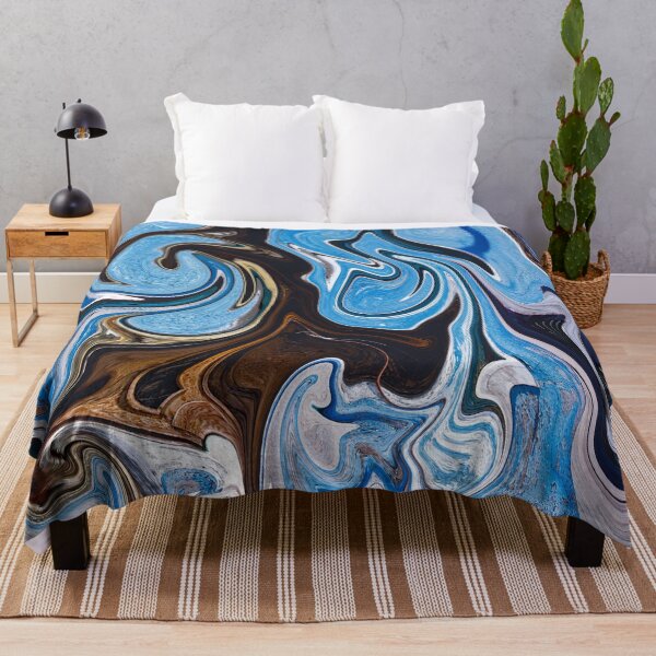 Item preview, Blue Palette Abstract Painting Color Study Series A - 19 designed and sold by ZekeArtPrints.