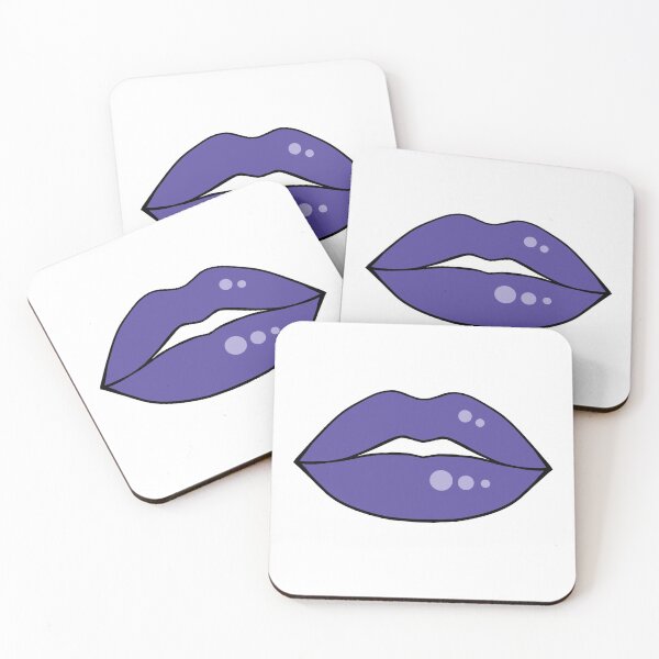 Item preview, Cartoon comic book lips purple designed and sold by ArtfulBonBon.