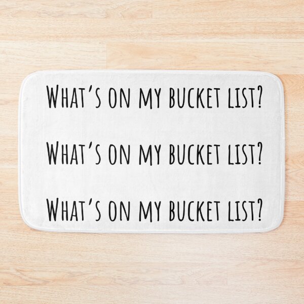 Item preview, What's on my bucket list Travel Quote designed and sold by QuotesBerry.