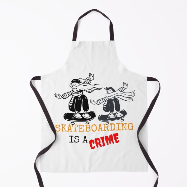 Item preview, SKATEBOARDING IS A CRIME designed and sold by MIKE'S PRINT ON DEMAND.
