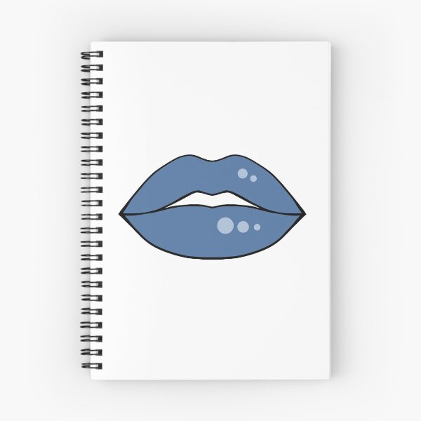 Item preview, Cartoon comic book lips blue designed and sold by ArtfulBonBon.