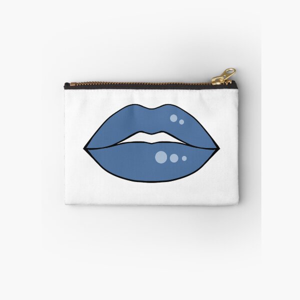 Item preview, Cartoon comic book lips blue designed and sold by ArtfulBonBon.
