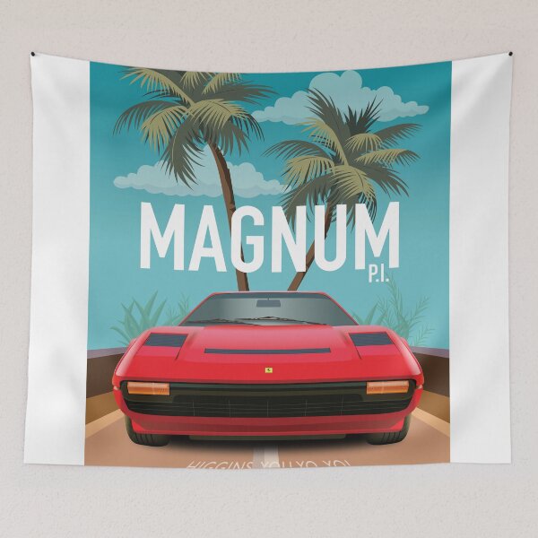 Item preview, Magnum PI TV Series Poster designed and sold by MoviePosterBoy.