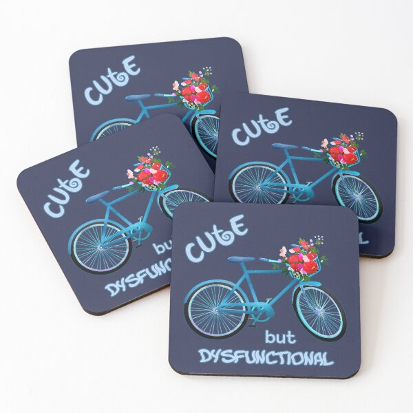 Item preview, Cute but dysfunctional bicycle flowers 4 impractical funny designed and sold by SolidEarthArt.