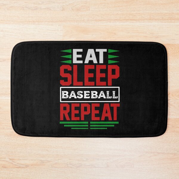 Item preview, Eat. Sleep. Baseball. Repeat. (Dark) designed and sold by the-krisney-way.