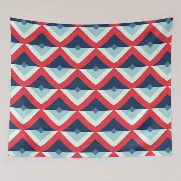 Item preview, Americana USA Geometric Series in Red, White and Blue Patriotic Patterns designed and sold by cozycaroline.