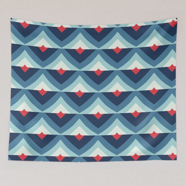 Item preview, Americana USA Geometric Series in Red, White and Blue Patriotic Patterns designed and sold by cozycaroline.