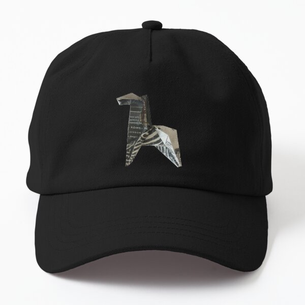 Origami zebra paper folded animal Dad Hat