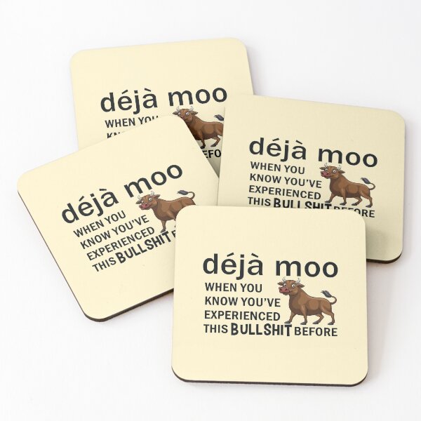 Artikelvorschau, Deja Moo Lustiger Bullshit entworfen und verkauft von WildHoneyDesign.