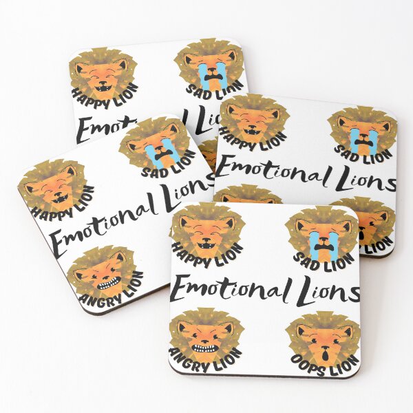 Item preview, Cute Emotional Lions Feelings Sticker Pack designed and sold by Onewivnacher.