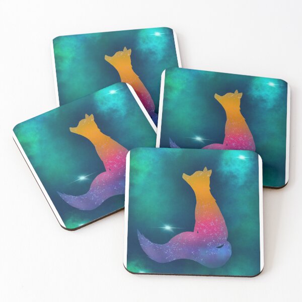 Item preview, Galaxy Star Gazing Fox designed and sold by AbicArtsStudio.