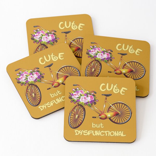 Item preview, Cute but dysfunctional bicycle flowers 6 impractical funny designed and sold by SolidEarthArt.