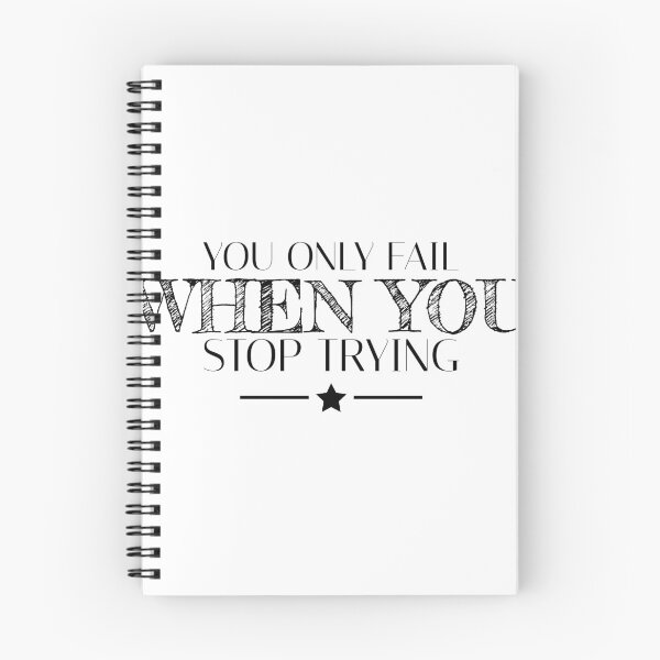 Item preview, you only fail when you stop trying designed and sold by melio17.