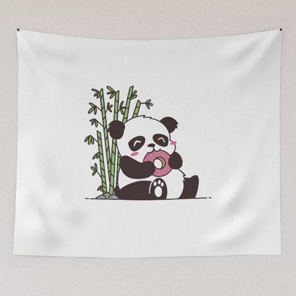 Item preview, Cute Panda Eating Donut designed and sold by Dase23.