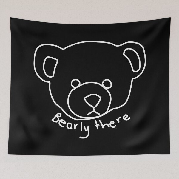 Item preview, Minimal Bear Pun Portrait Bearly There designed and sold by ellenhenry.
