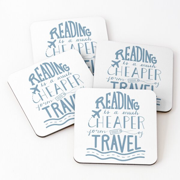 Item preview, Reading is a much Cheaper Form of Travel designed and sold by DesignsByJane.