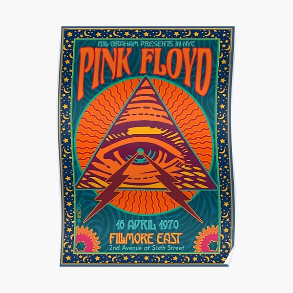 PINK FLOYD ORIGINAL CONCERT POSTER FROM 1970 Poster