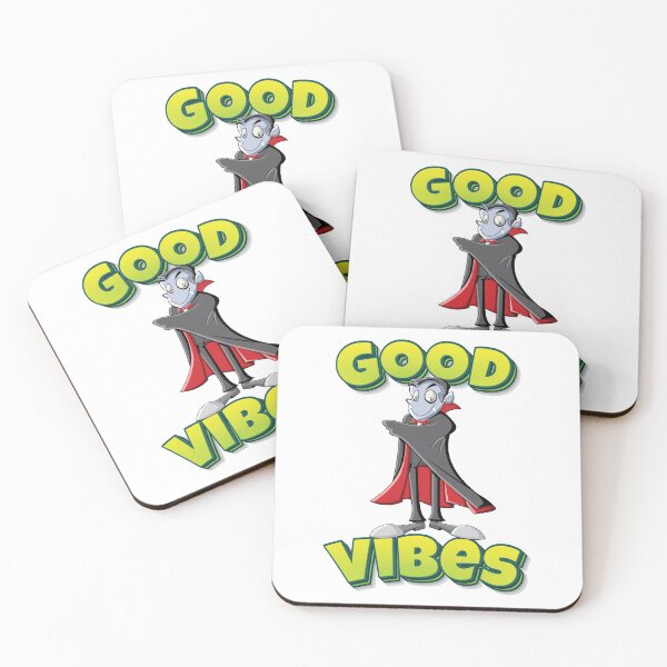 Item preview, Good Vibes Vampire Cartoon designed and sold by FiveNiches.