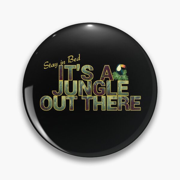 Item preview, it's a jungle out there monk designed and sold by Mr Wolf.