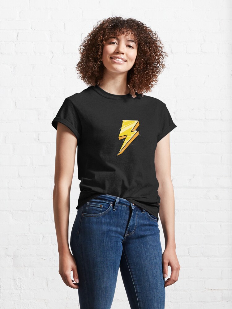 Discover Yellow Lightining Bolt Classic T-Shirt