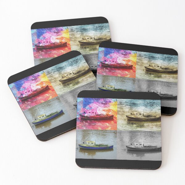 Item preview, Collage of a Tugboat in York, Yorkshire, UK designed and sold by PicsByTony.
